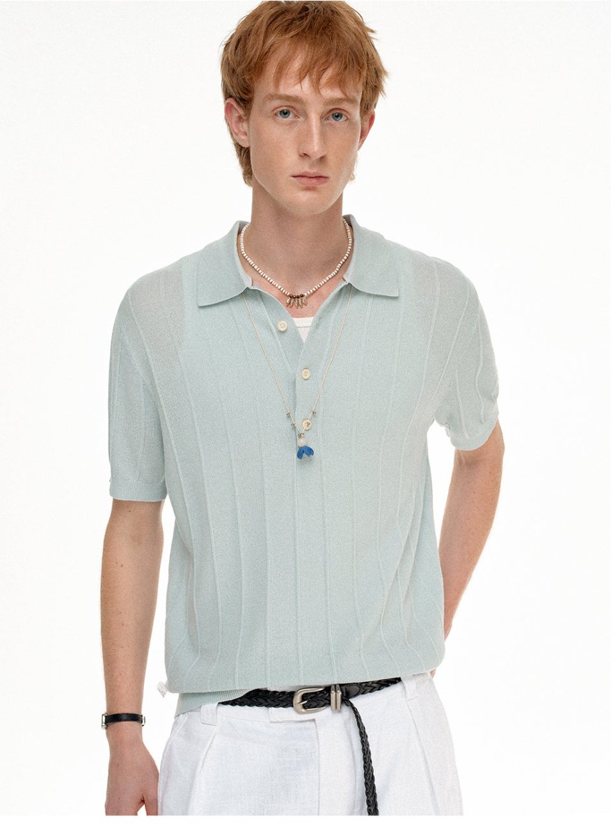 MADWITCH LINEN POLO SHIRT 32607 - MadWitch Store