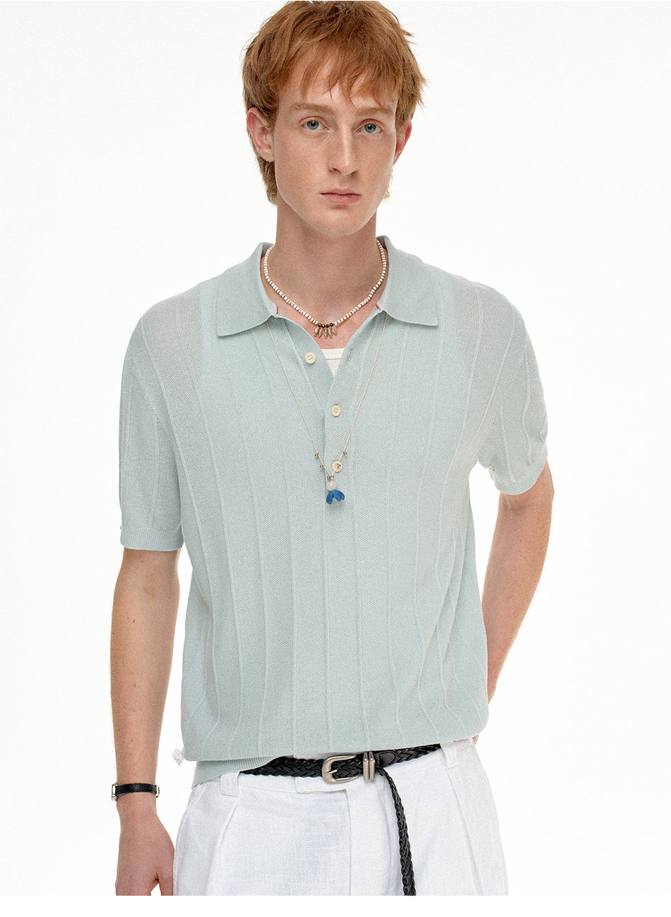 MADWITCH LINEN POLO SHIRT #32607