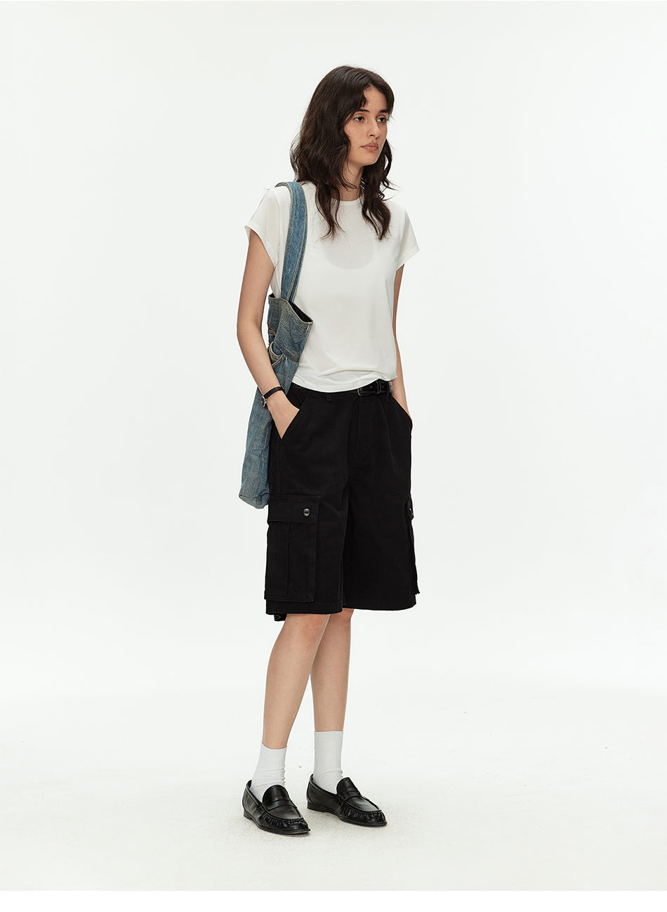 MADWITCH VINTAGE MULTI-POCKET CARGO SHORTS #CK3631D