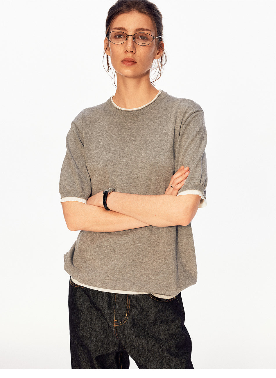MADWITCH HERITAGE FAUX LAYER KNIT TEE #UTU073