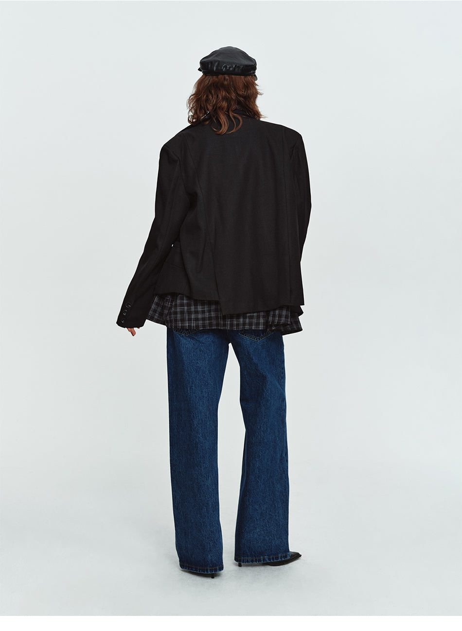 MADWITCH OVERSIZED TWO-BUTTON CASUAL BLAZER #BBX2616