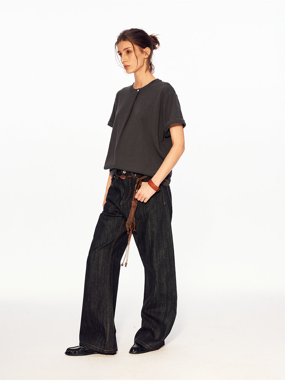 MADWITCH SINGLE BUTTON RELAXED TEE #UTU053
