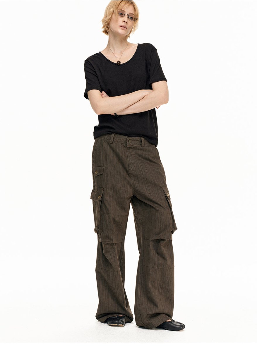 MADWITCH PLEATED MULTI - POCKET WORK PANTS CK6986 - MadWitch Store
