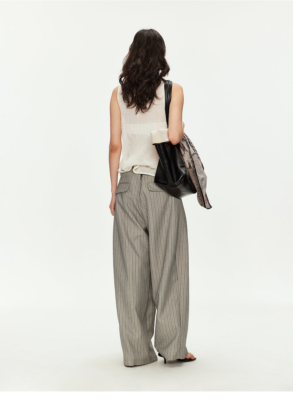 MADWITCH HERITAGE PLEATED WIDE TROUSERS #DR1529
