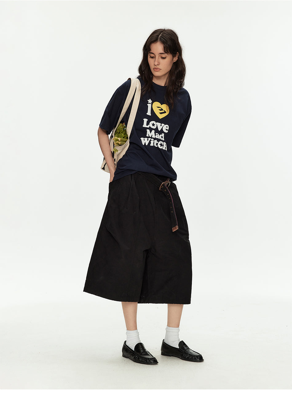 MADWITCH MESH CARGO CROP PANTS #CK276D