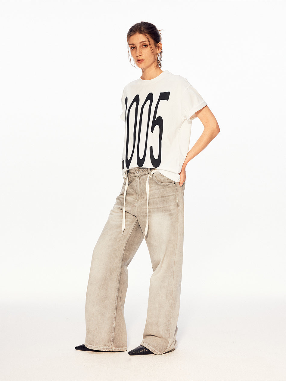 MADWITCH VINTAGE YEAR PRINT TEE #M1116