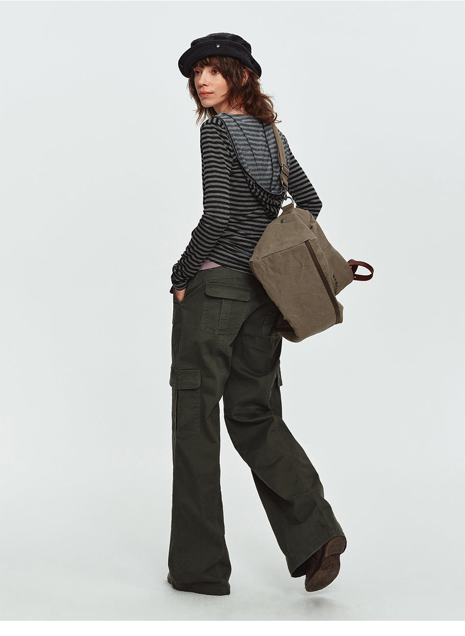 MADWITCH TENCEL HOODED STRIPE JACKET #G2026173