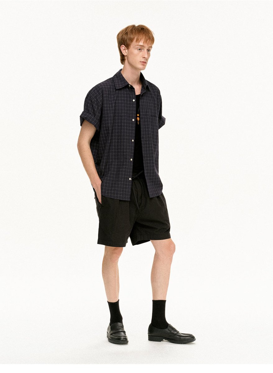 MADWITCH VINTAGE PLAID RELAXED SHIRT 26007 - MadWitch Store