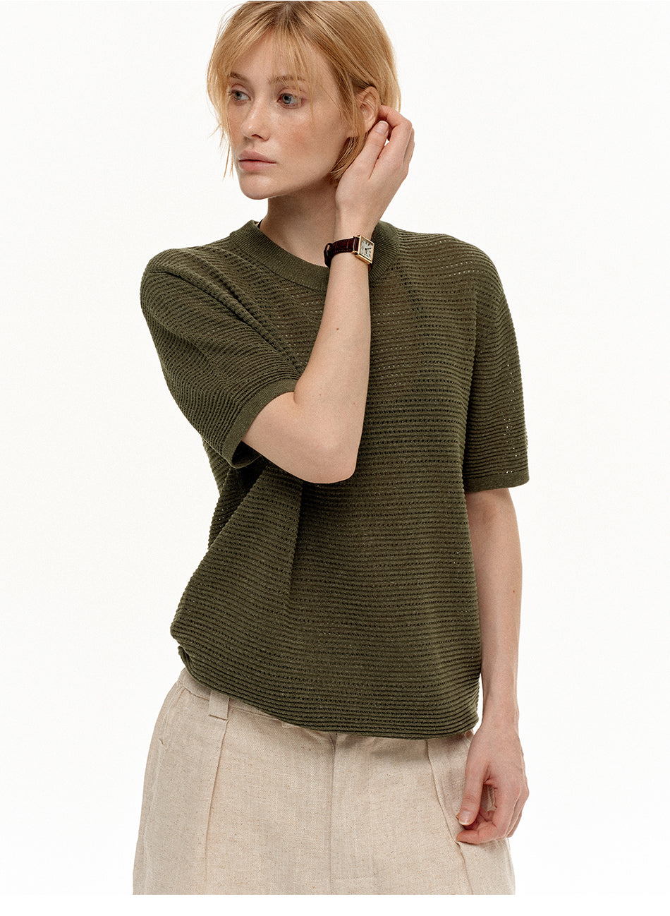 MADWITCH HERITAGE MESH KNIT TEE #86131