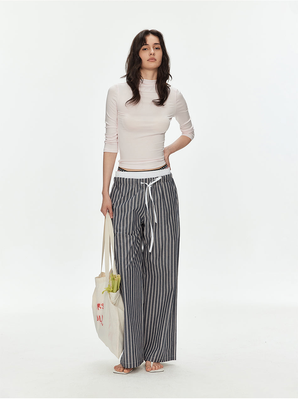 MADWITCH LYOCELL MOCK NECK TEE TOP #TC139N