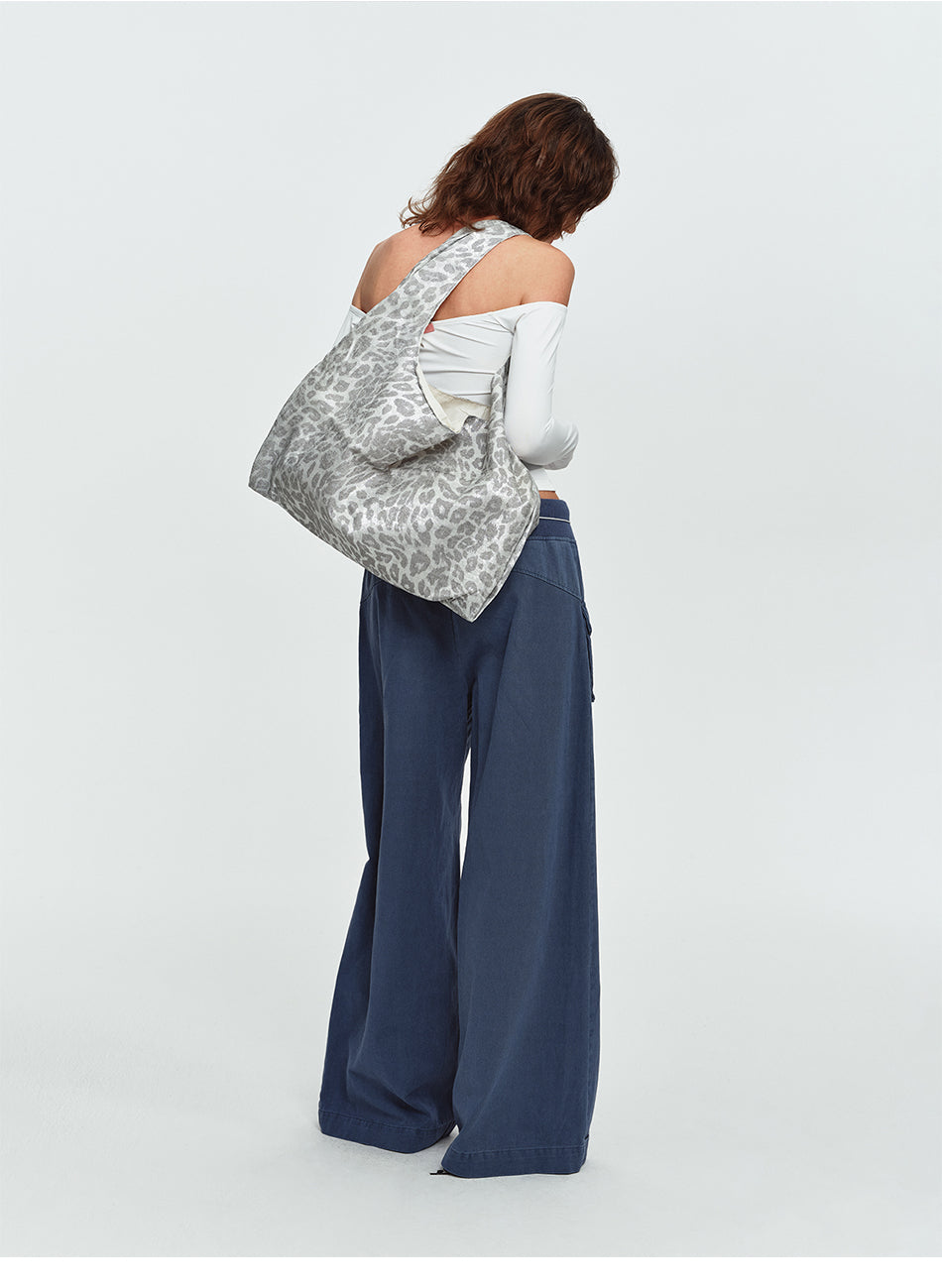 MADWITCH OVERSIZED-POCKET DRAWSTRING WIDE-LEG CARGO PANTS #DR6316