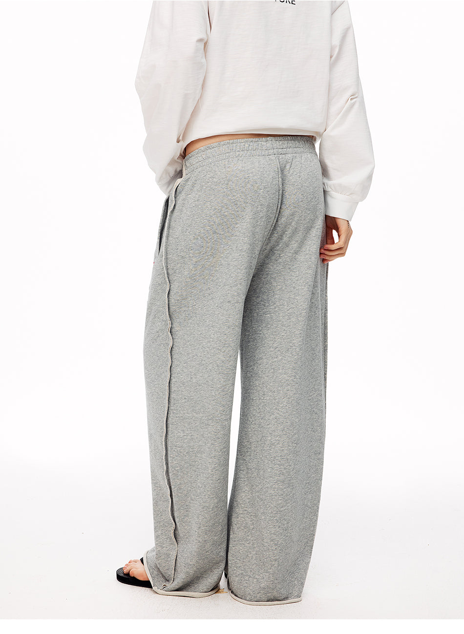 MADWITCH EMBROIDERED WIDE-LEG SWEATPANTS #CK61066