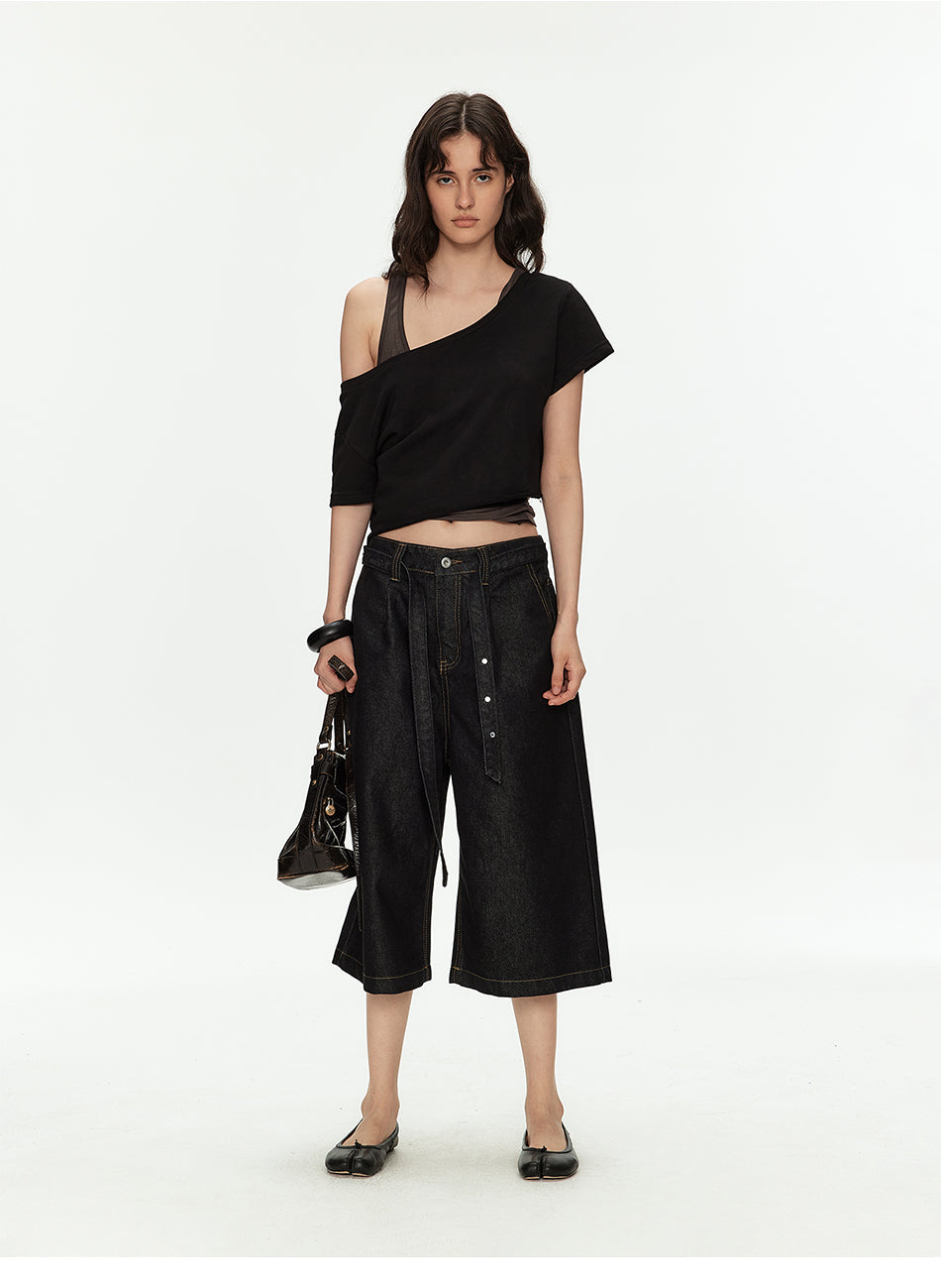 MADWITCH OFF SHOULDER CROP TEE #2026510
