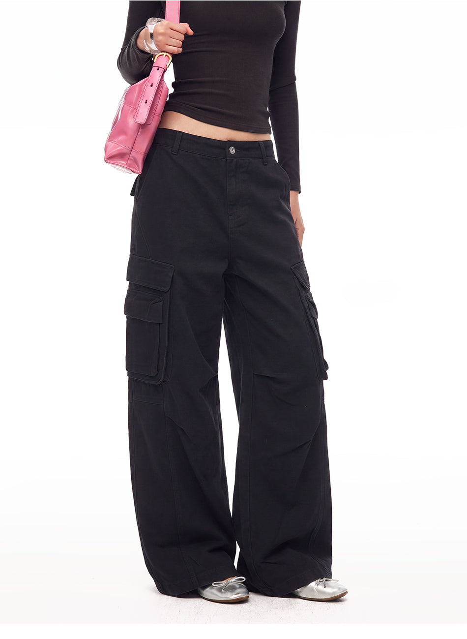 MADWITCH VINTAGE MULTI-POCKET CARGO TROUSERS #CK61102