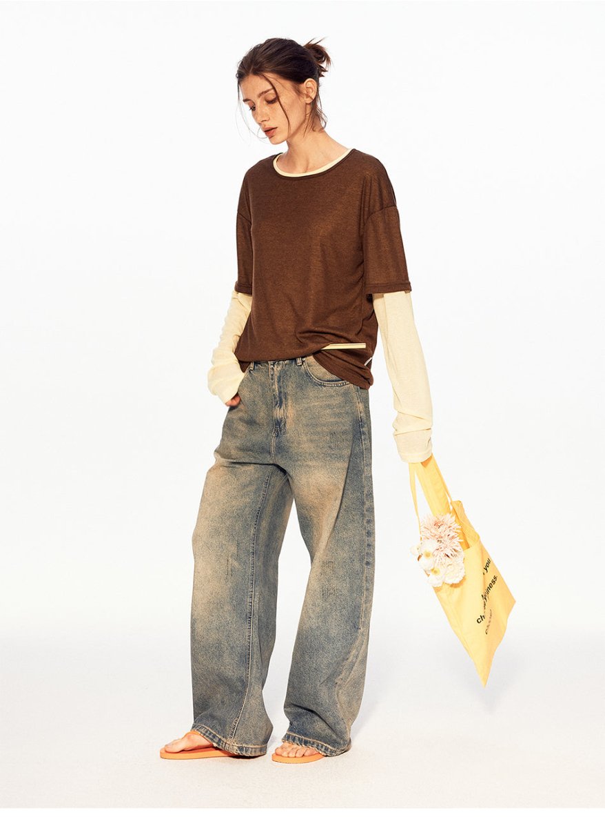 MADWITCH VINTAGE WIDE LEG JEANS #MC2601