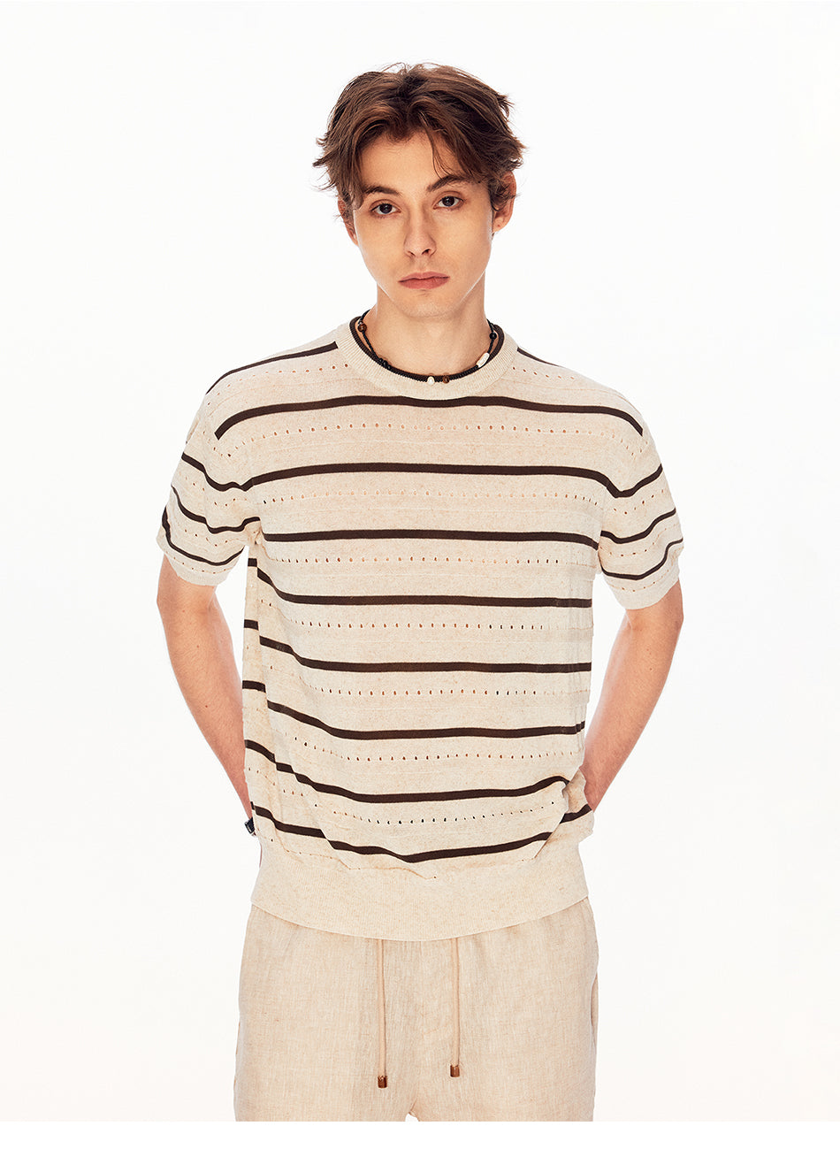 MADWITCH HERITAGE MESH LINEN TEE #27492