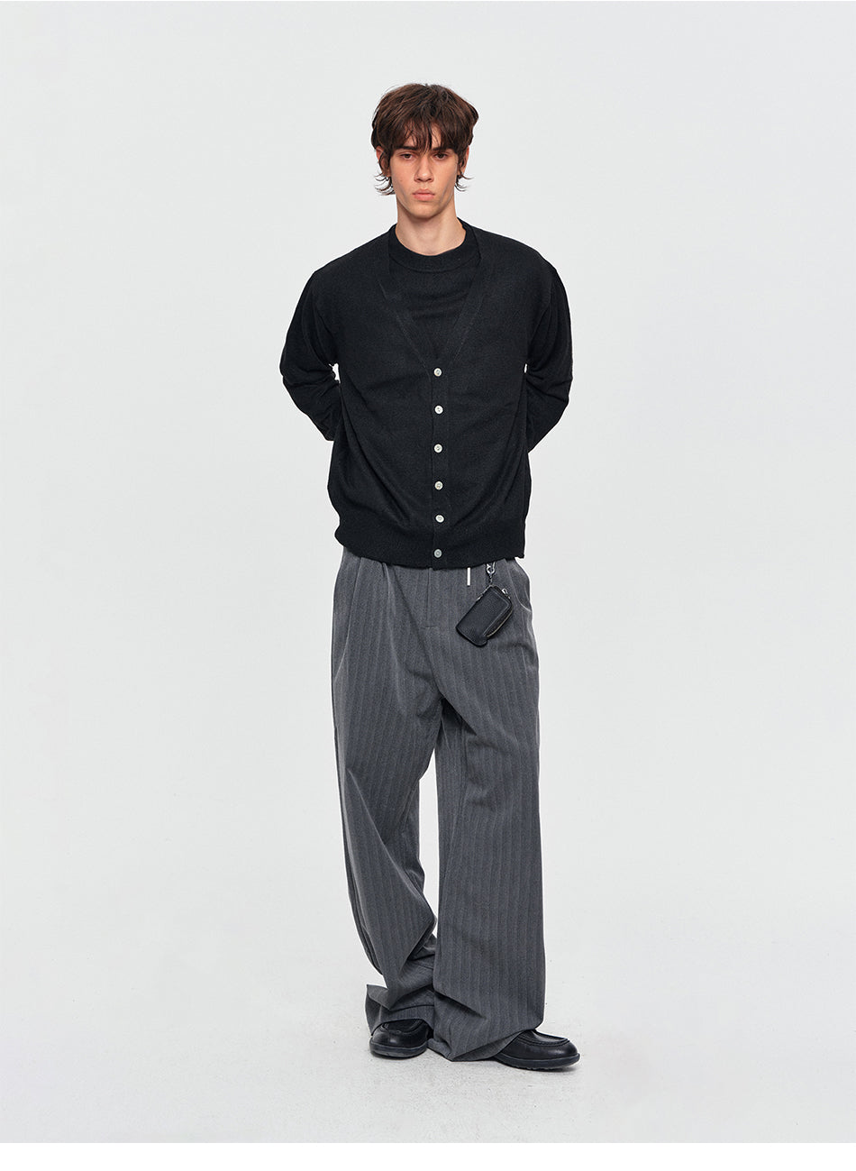 MADWITCH FAKE-TWO-PIECE KNIT SWEATER #MY2602