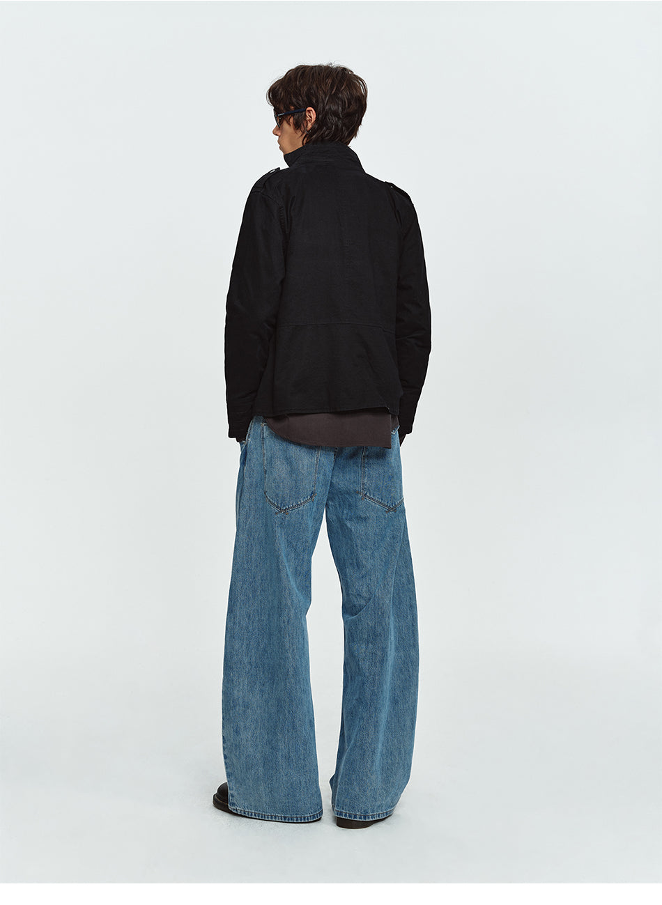 MADWITCH EPAULET MULTI-POCKET WASHED UTILITY JACKET #CW1381N
