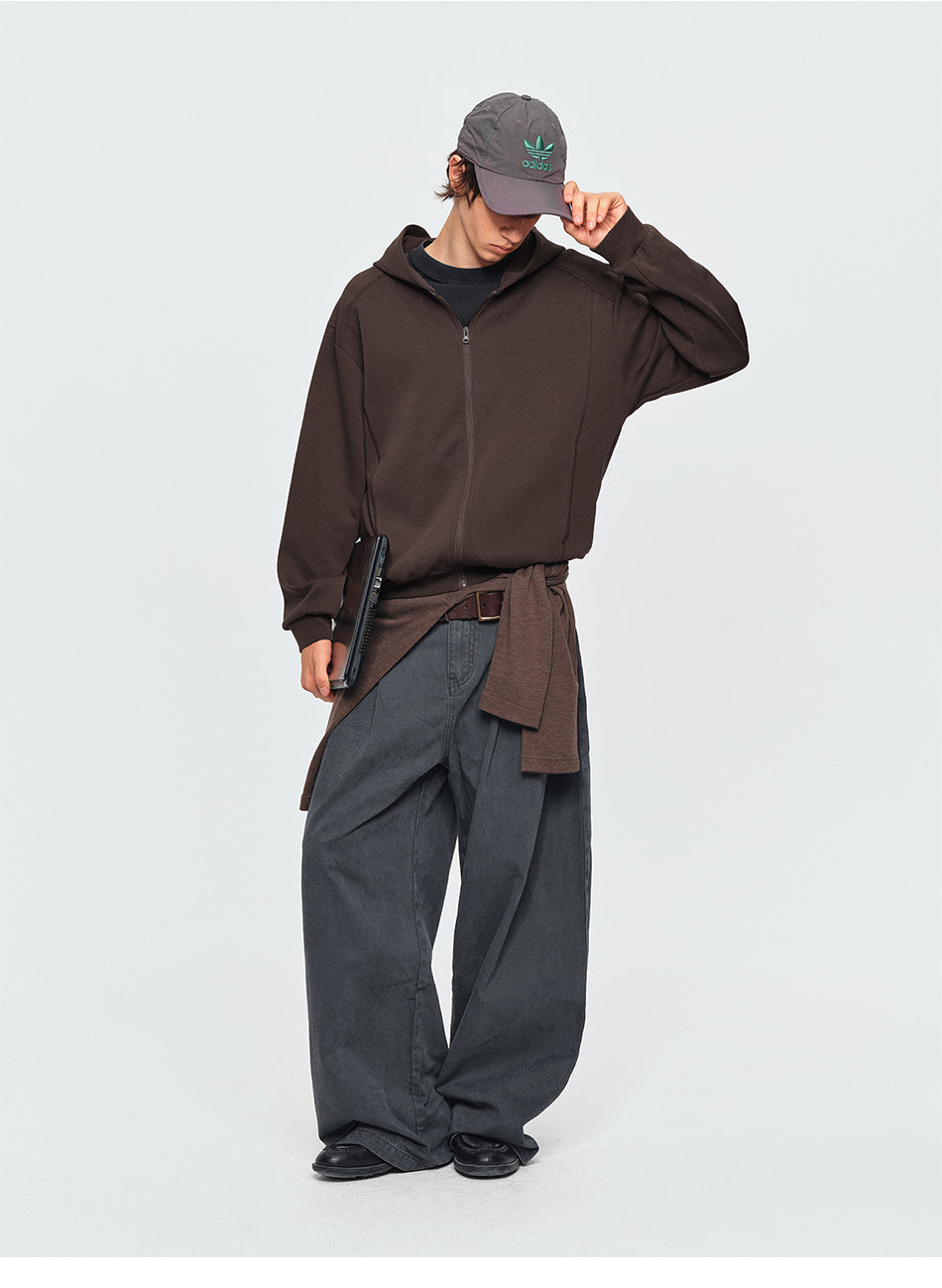 MADWITCH LYOCELL CROPPED ZIP HOODIE #2605WY7057