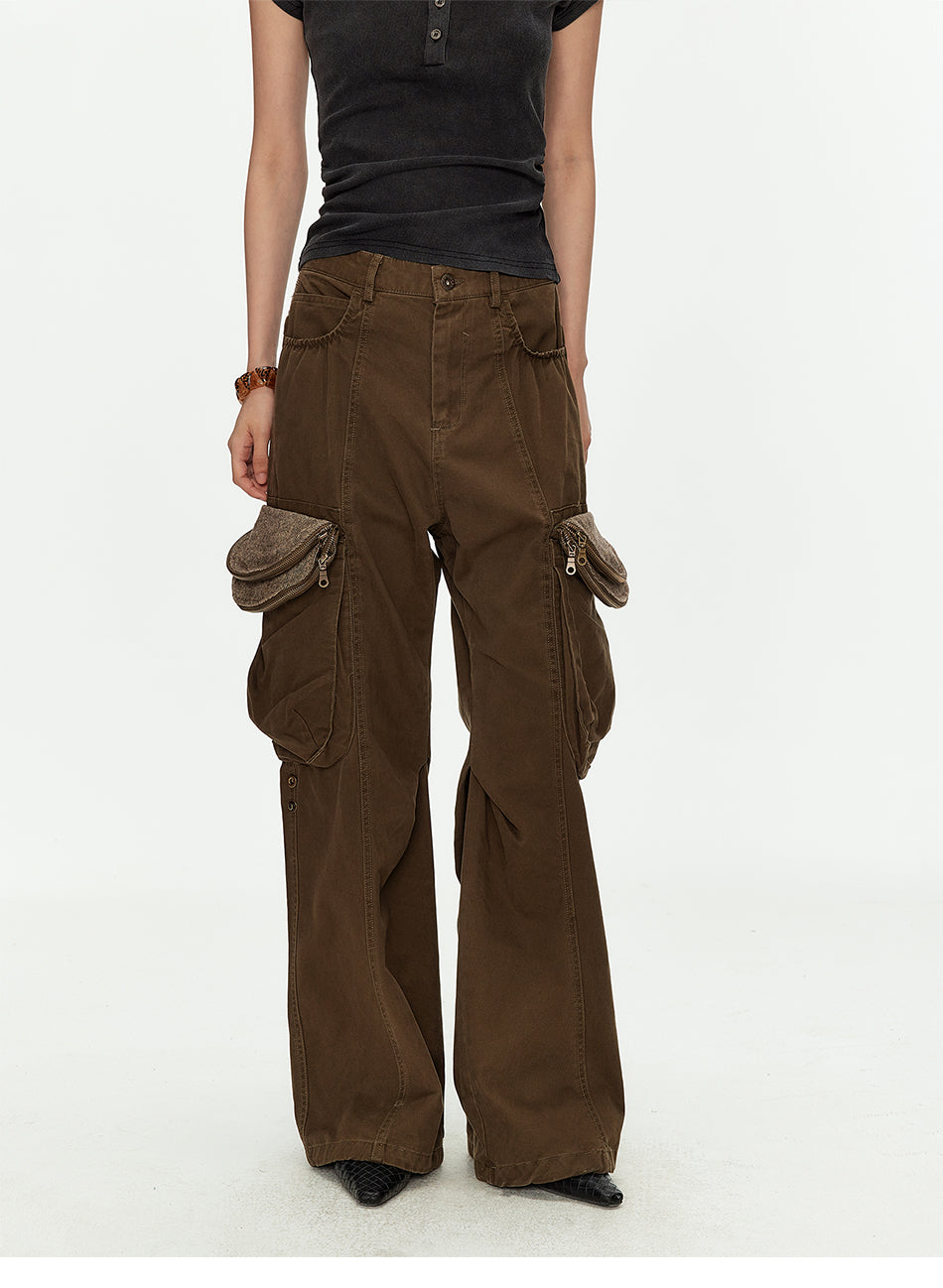 MADWITCH ZIP FLARE CARGO PANTS #CK6997