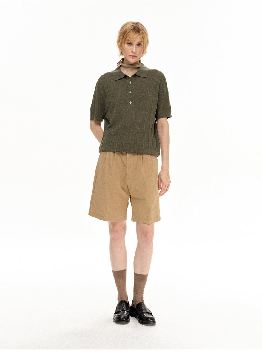 MADWITCH LINEN POLO SHIRT 32607 - MadWitch Store