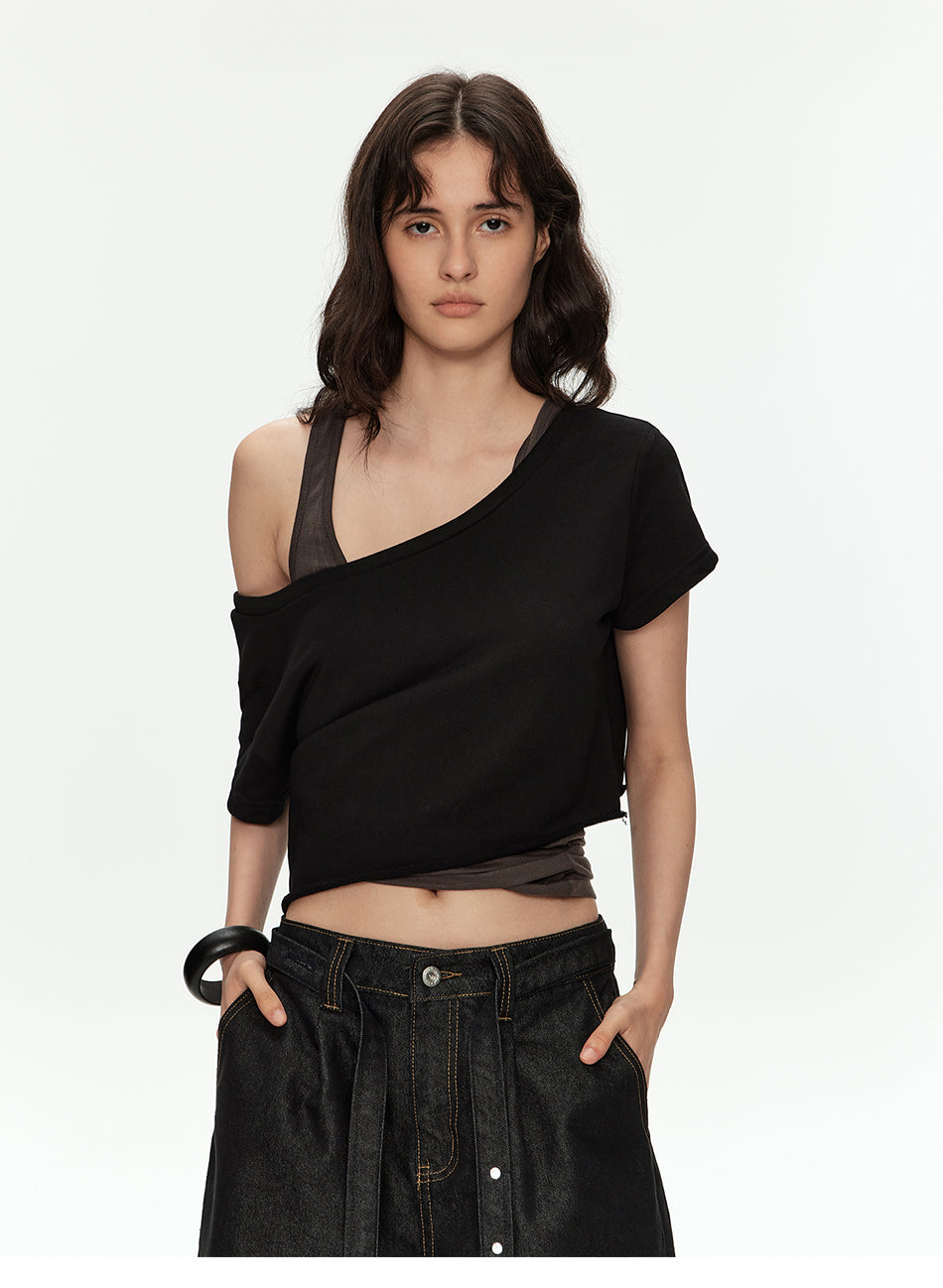 MADWITCH OFF SHOULDER CROP TEE #2026510