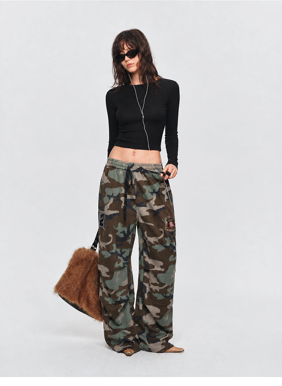 MADWITCH CROPPED RIBBED LONG TEE #C2026347