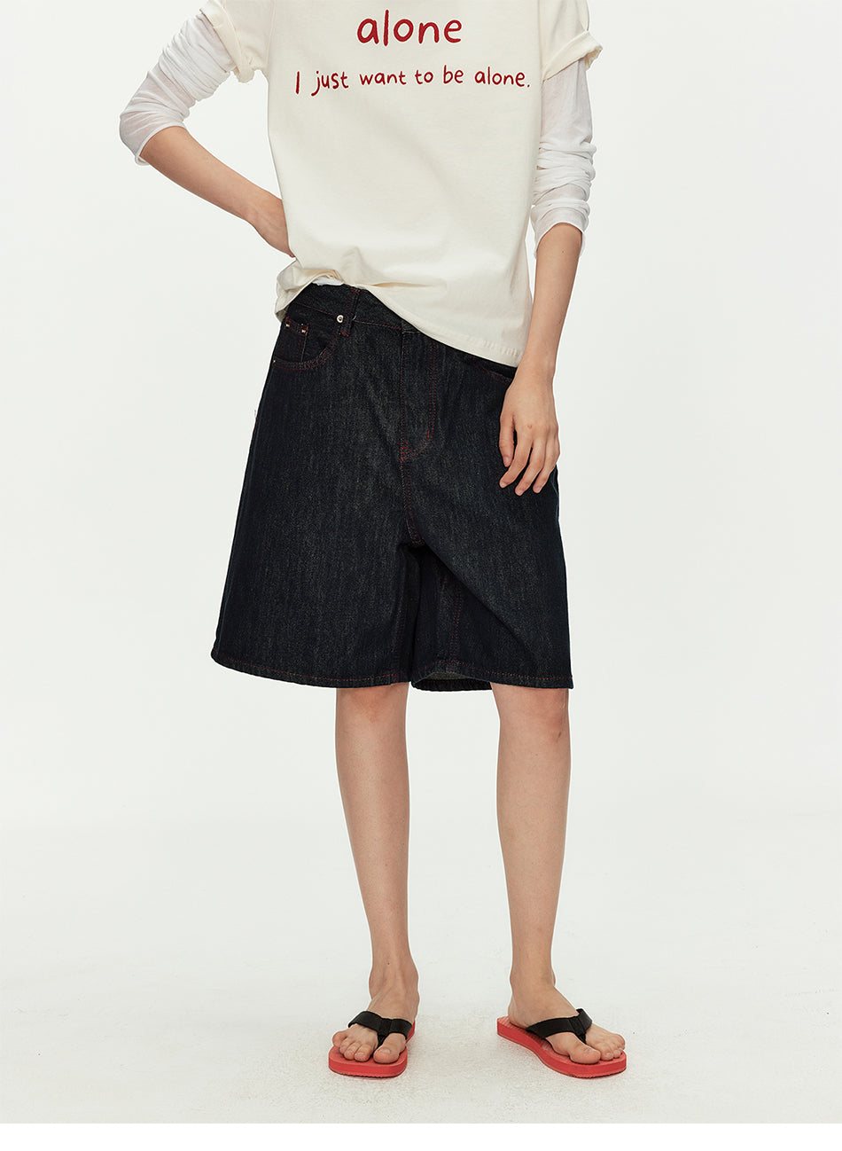 MADWITCH RAW DENIM CROP JEANS #G2071