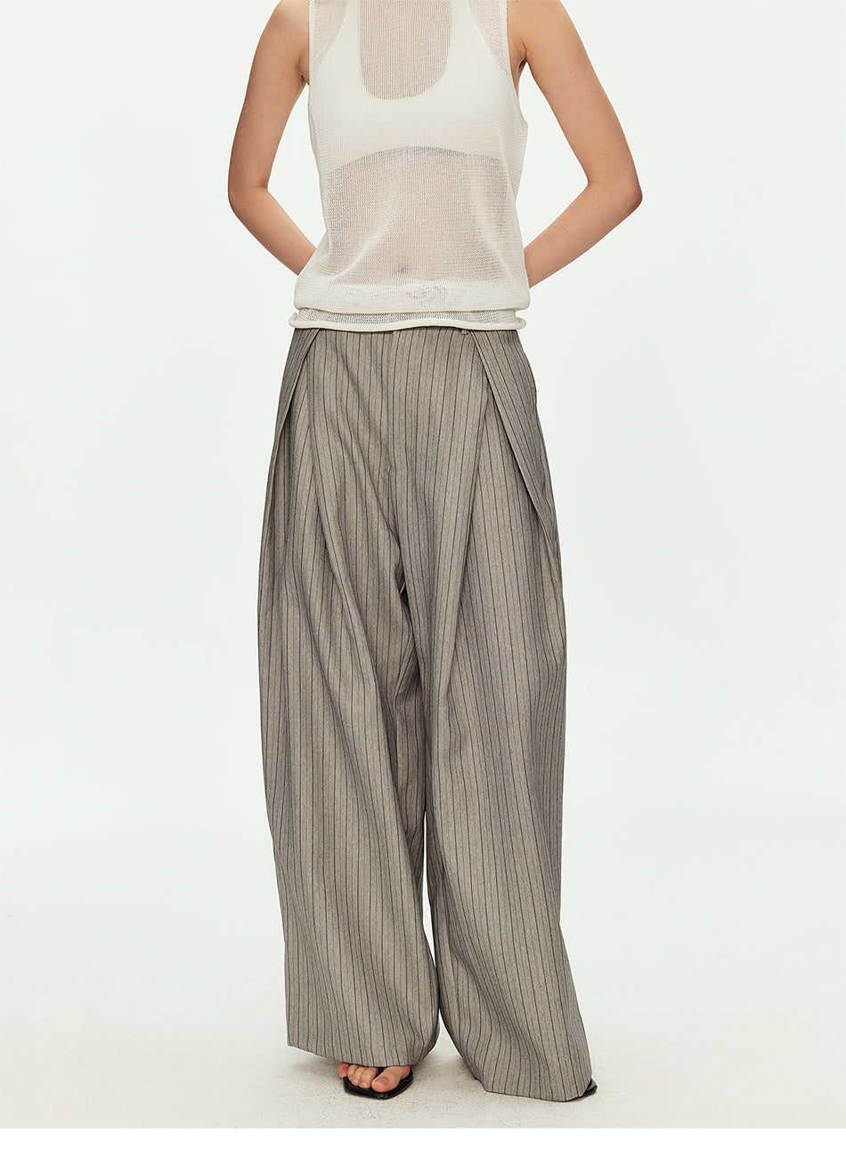 MADWITCH HERITAGE PLEATED WIDE TROUSERS #DR1529
