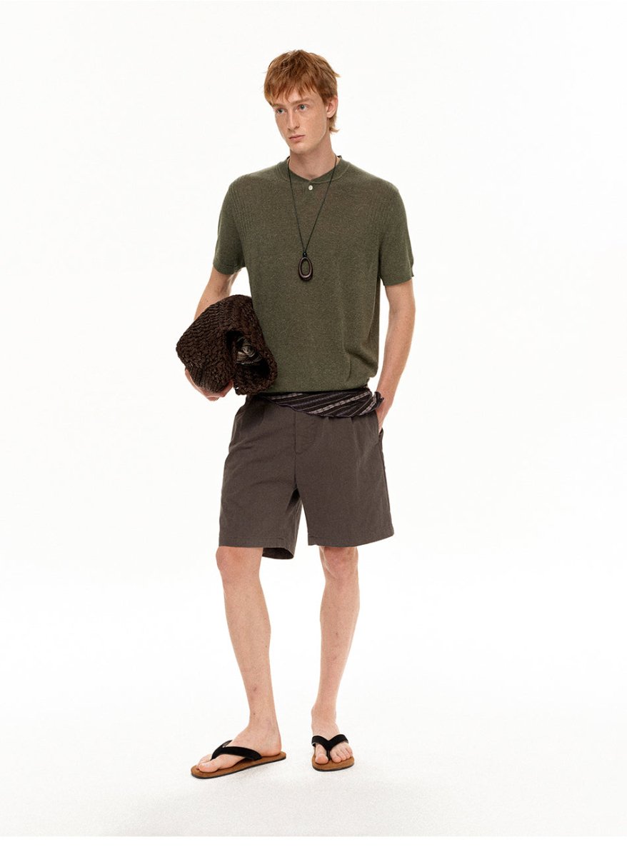 MADWITCH HENLEY RELAXED KNIT TEE 86122 - MadWitch Store