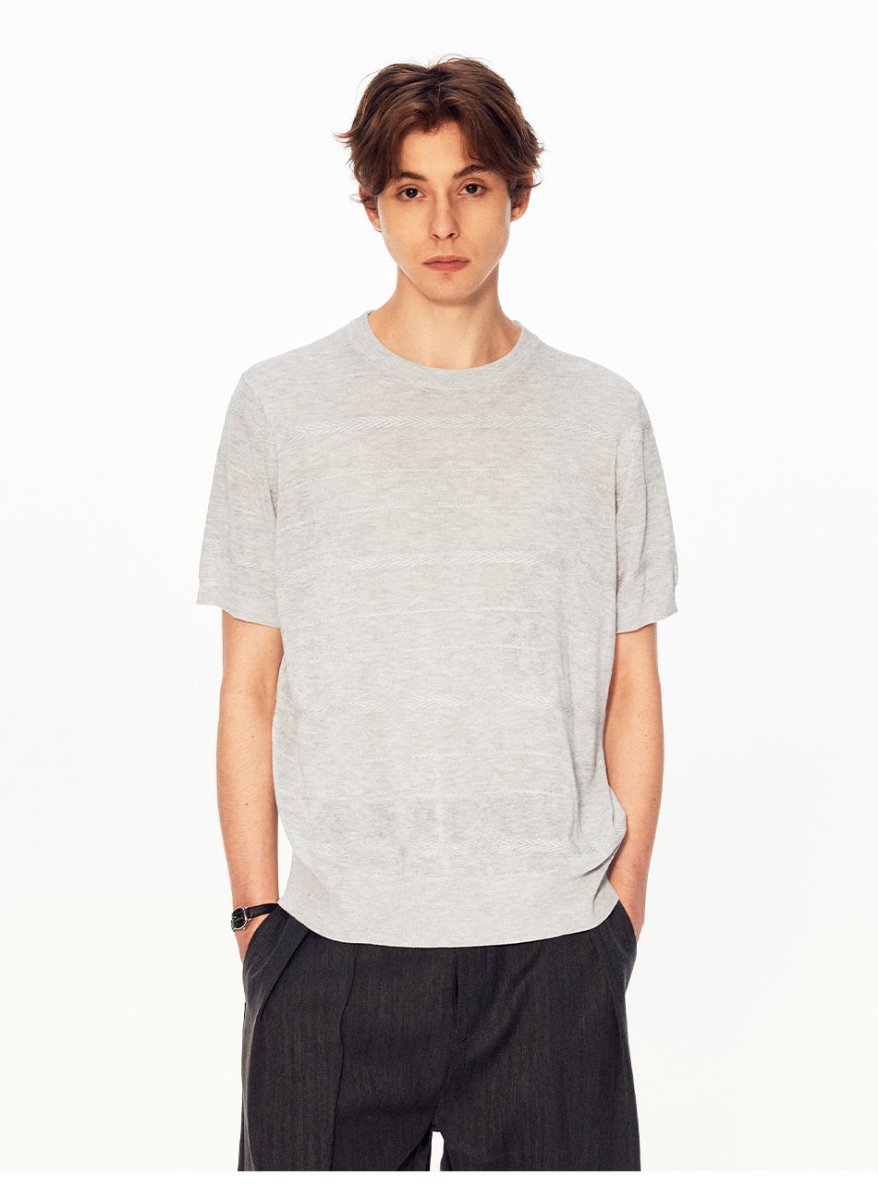 MADWITCH HERITAGE TEXTURED LINEN TEE UTU059 - MadWitch Store