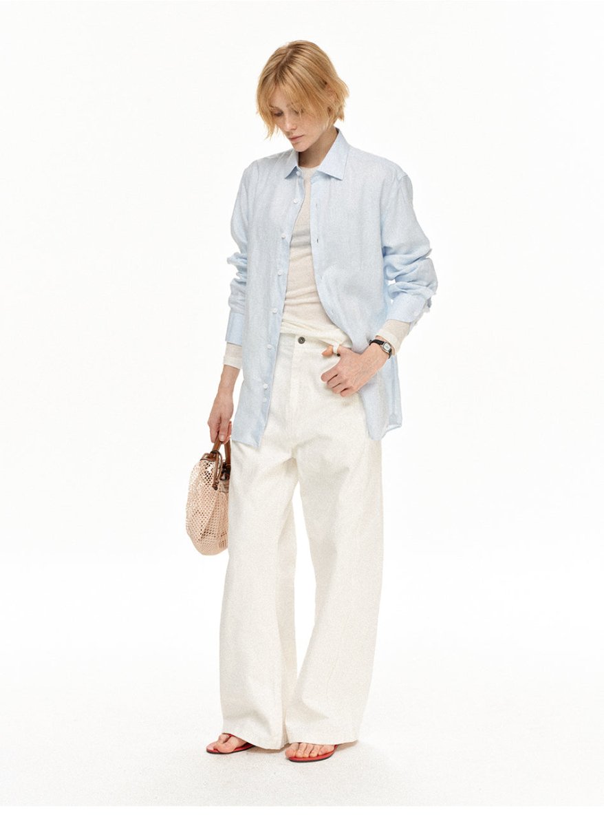 MADWITCH VINTAGE LINEN RELAXED SHIRT 36196 - MadWitch Store