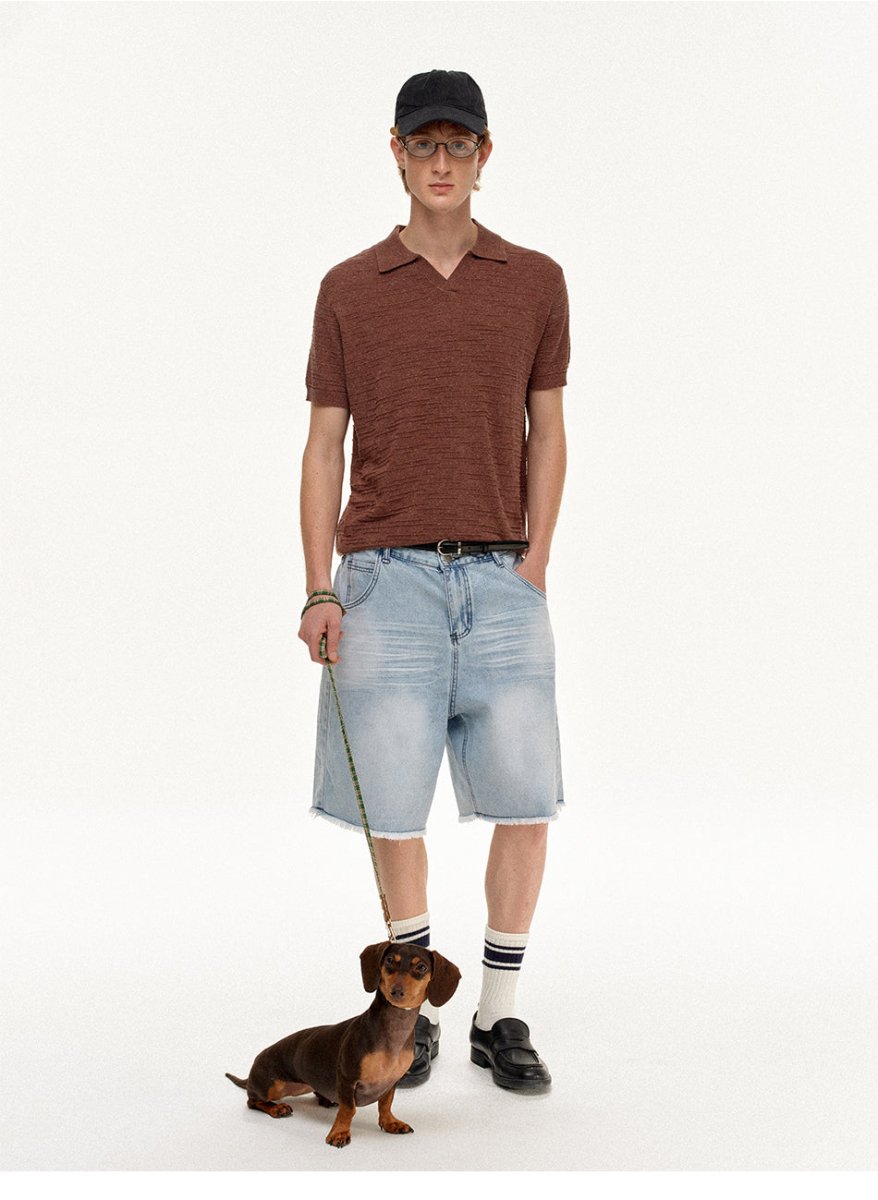 MADWITCH HERITAGE POLO TEXTURED TEE 86123 - MadWitch Store