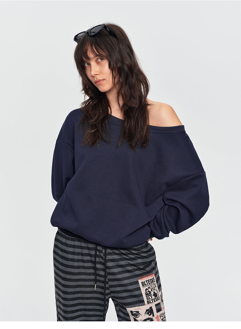 MADWITCH SEQUIN WING OFF-SHOULDER SWEATSHIRT #L2026612