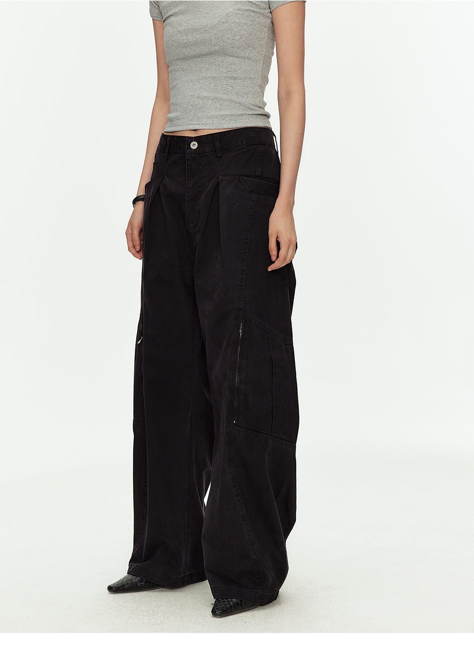 MADWITCH DECONSTRUCTED PLEATED PANTS #CK6983
