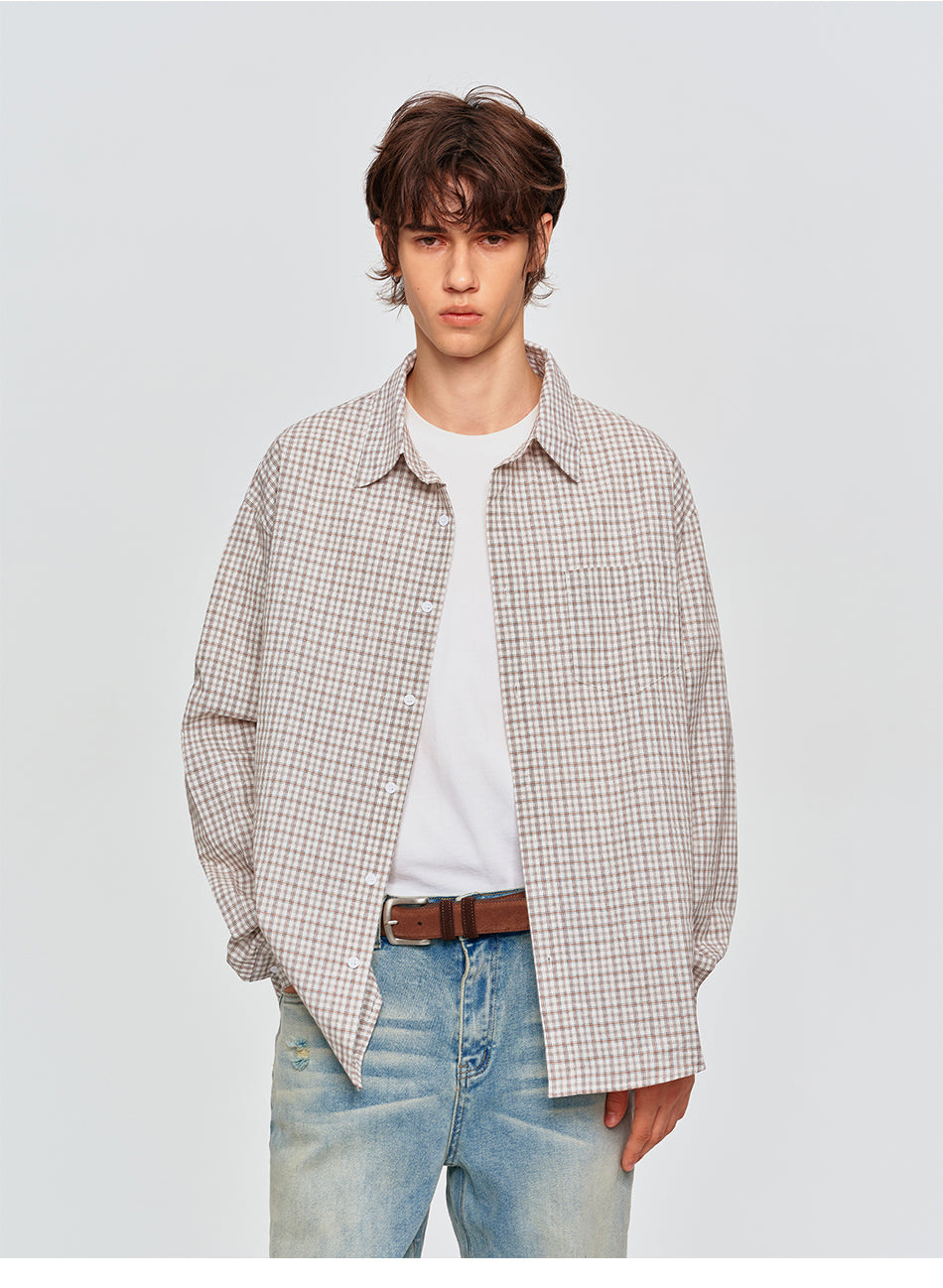 MADWITCH CLASSIC PLAID OVERSIZED SHIRT #AW26916
