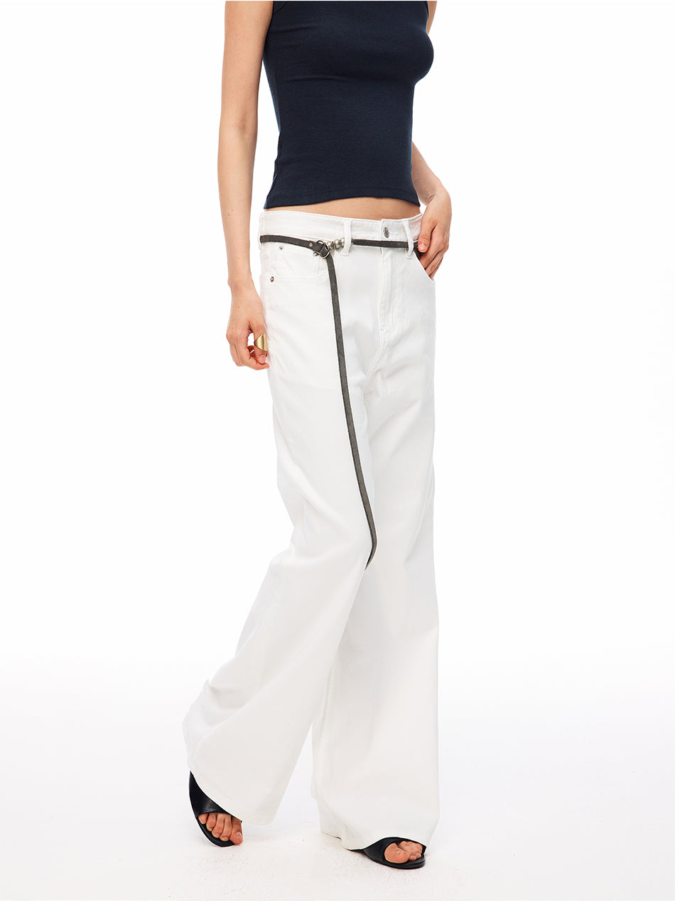 MADWITCH VINTAGE LOW-RISE FLARE JEANS #CN9833