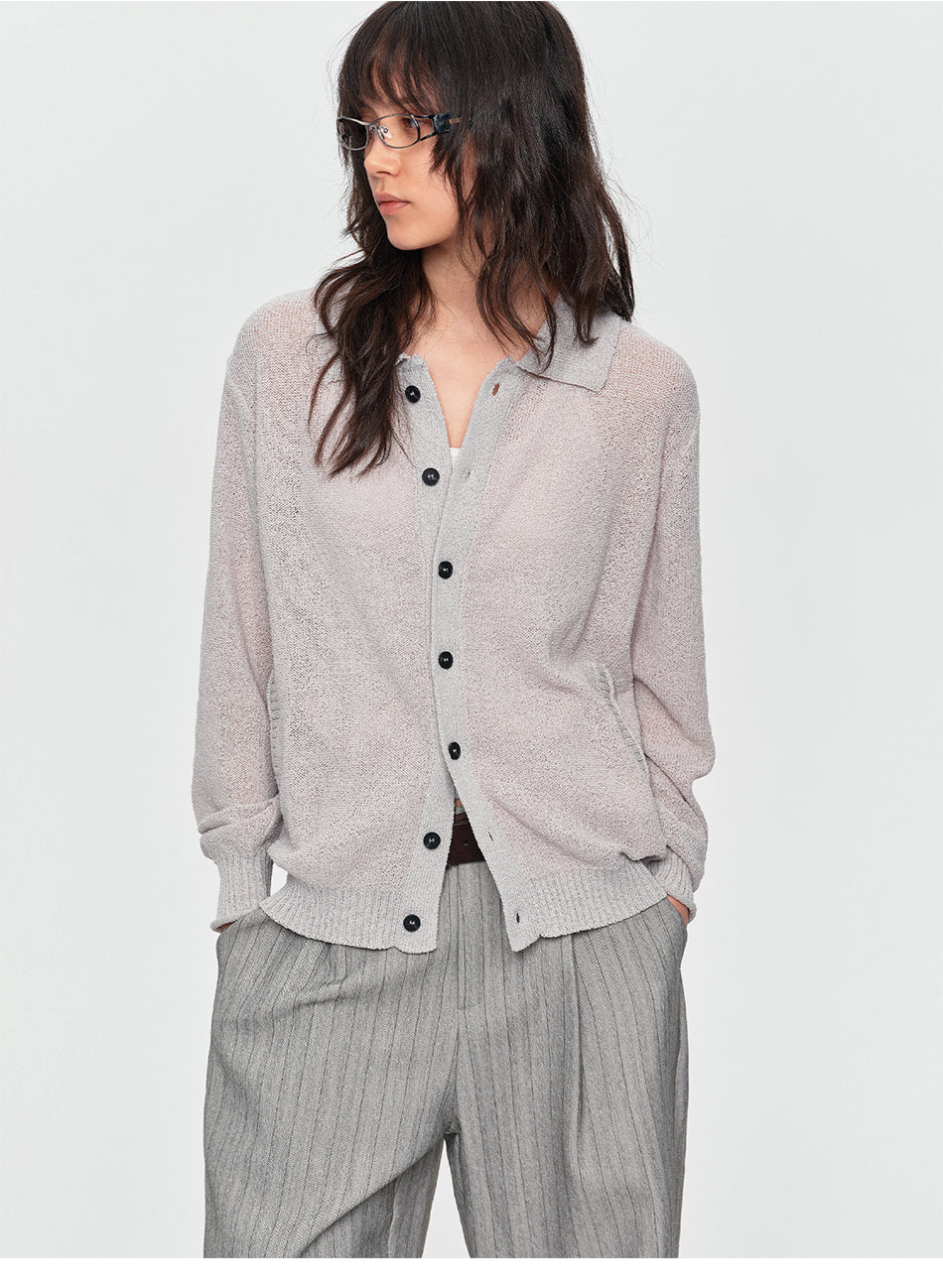 MADWITCH CROPPED SLOUCHY-HOOD KNIT SWEATER #RM32