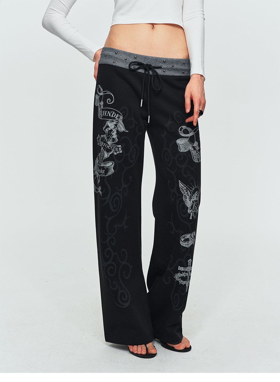 MADWITCH THORN ANGEL STUDDED SWEATPANTS #L2026543