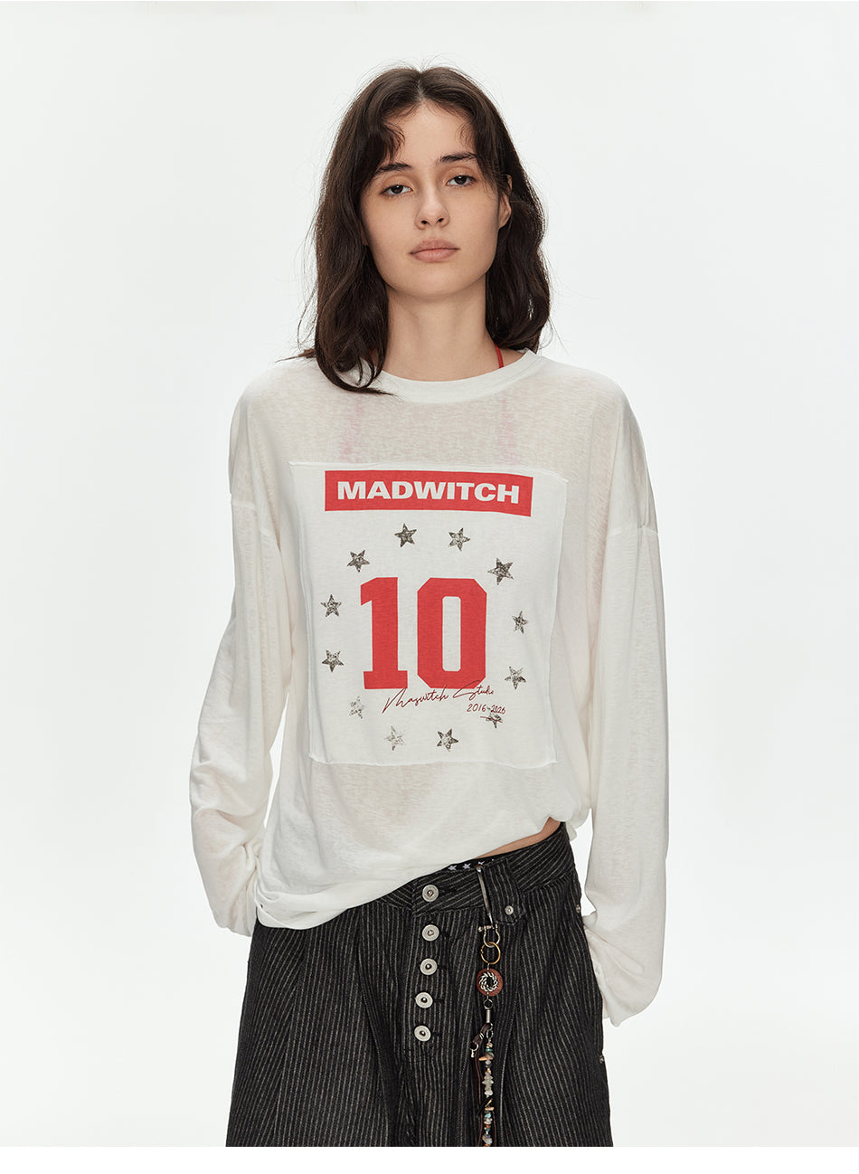 MADWITCH SHEER LONG SLEEVE TEE #WP12