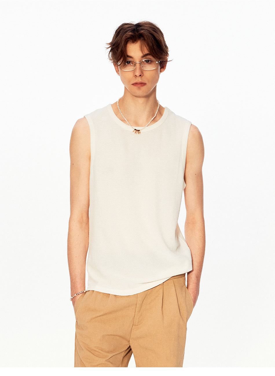 MADWITCH TEXTURED SLEEVELESS TOP #UTU067