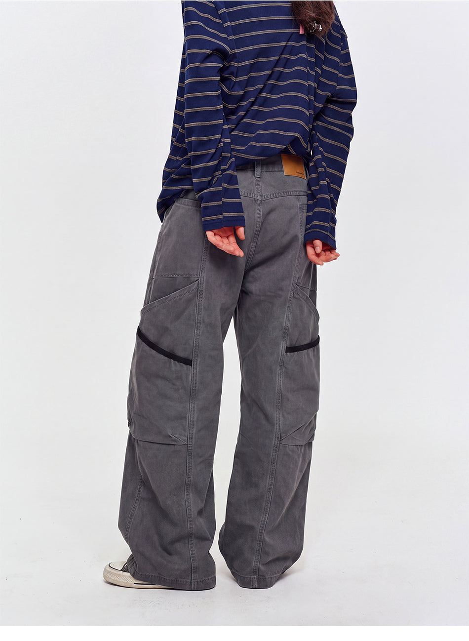 MADWITCH WASHED MESH CARGO PANTS #Z068