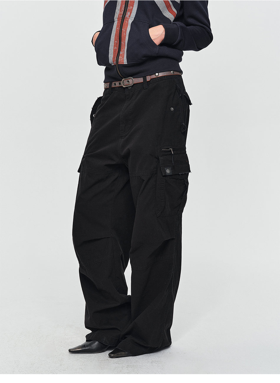 MADWITCH VINTAGE DISTRESSED CARGO PANTS #CK61082