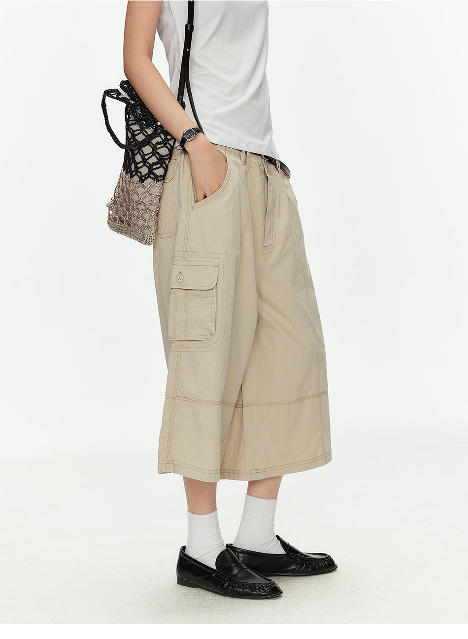MADWITCH UTILITY CARGO CROP PANTS #CK272D