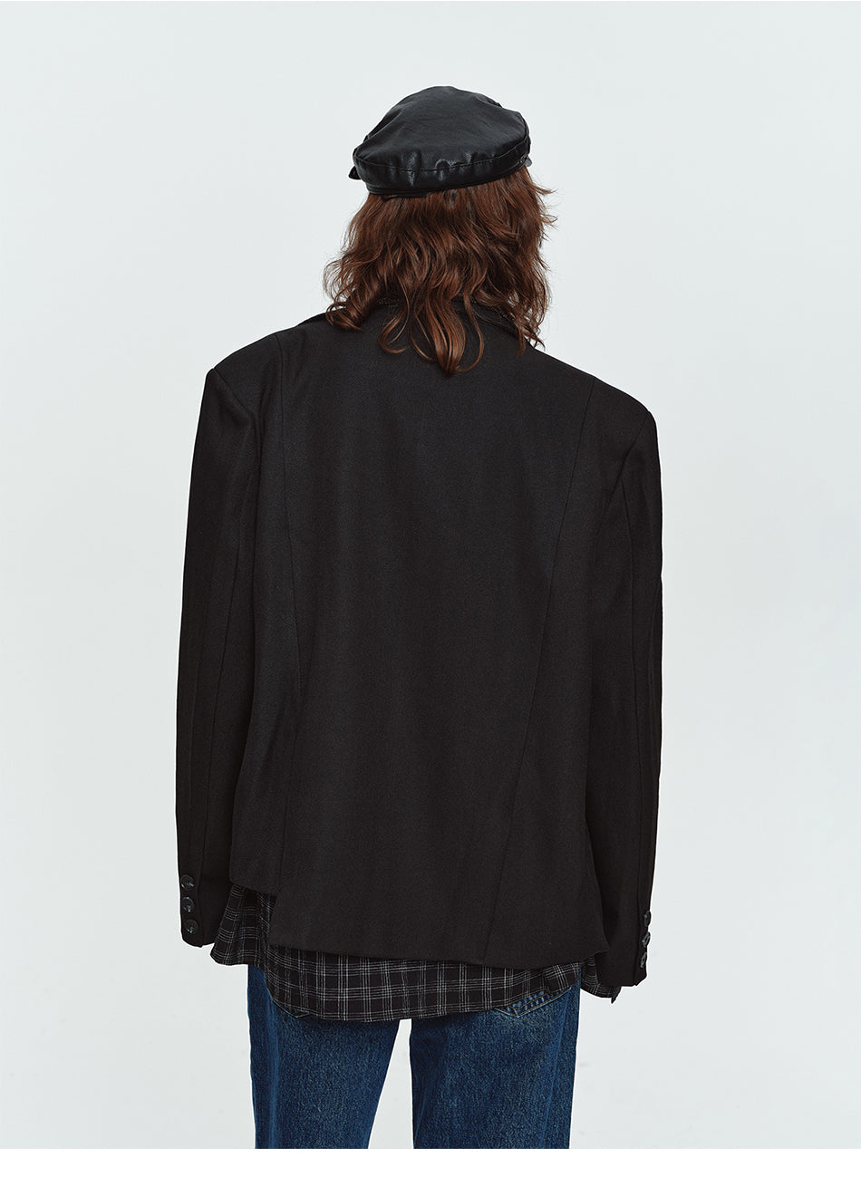 MADWITCH OVERSIZED TWO-BUTTON CASUAL BLAZER #BBX2616