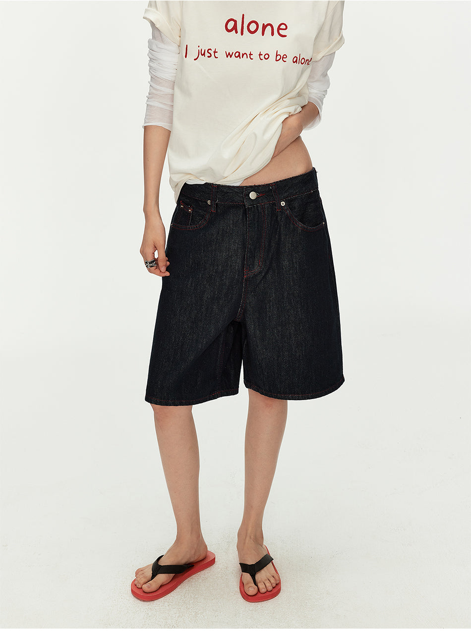 MADWITCH RAW DENIM CROP JEANS #G2071