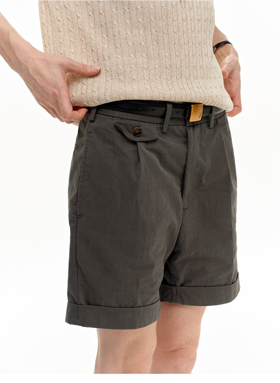 MADWITCH PLEATED RELAXED SHORTS #D063