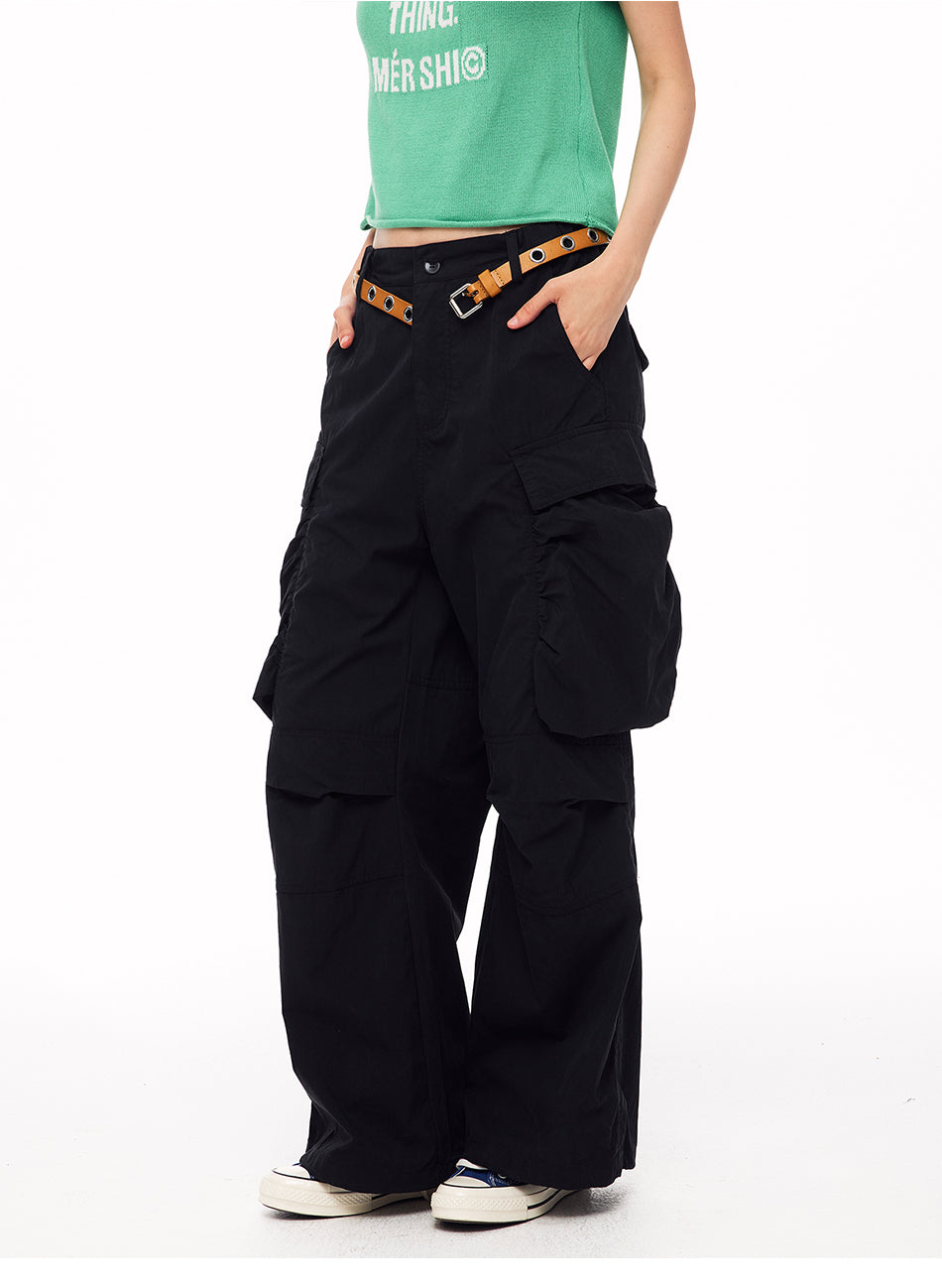 MADWITCH JELLYFISH PLEATED CARGO TROUSERS #A637