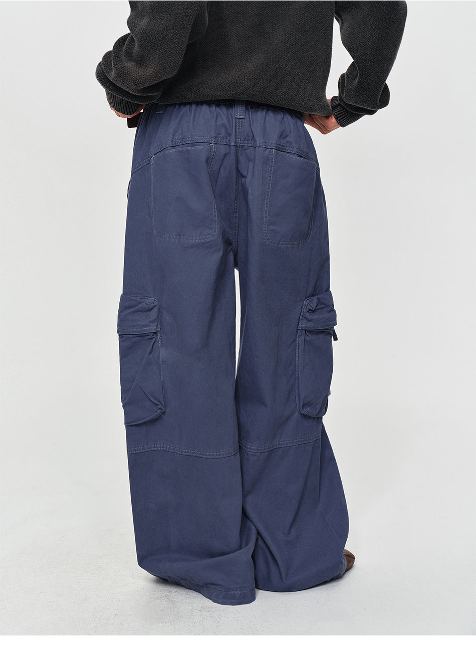 MADWITCH WASHED MULTI-POCKET CARGO PANTS #Z072