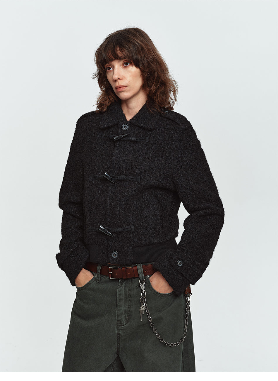 MADWITCH TOGGLE-BUTTON WOOLEN JACKET #CW1372